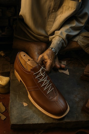 MAKING JAPANESE SHOE IN CLAF LEATHER. | The House Of Cobbler.