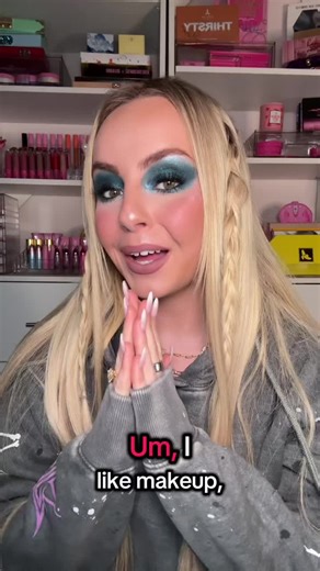 my makeup collection 👀 all my full-size eyeshadow palettes (excluding my jsc babies) — do you see a favorite in here? because the chokehold the urban decay naked palettes had on me back in the day was insane 😭🤌 #makeupcollection #eyeshadowpalettes #beautycommunity #makeuplover #follow