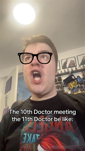 The 10th doctor meeting the 11th doctor be like: #doctorwho #davidtennant #mattsmith #10thdoctor