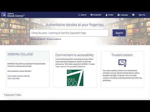 ProQuest Ebook Central Permalink Tutorial