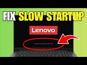 How To Fix Lenovo Laptop Slow Startup In Windows 11 (2026)