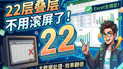 22层叠层再也不用滚屏填参数了——Excel全搞定