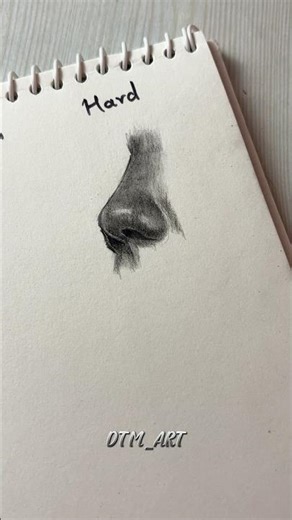 How to draw nose (easy to hard) #drawing #howtodraw #tutorial #nose #sketch #fpy