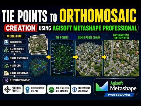 Tie Points to Orthophoto in Agisoft Metashape