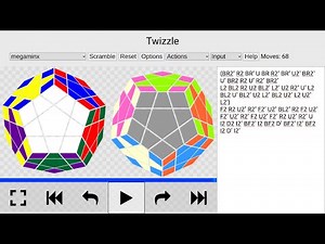 10 star pattern for megaminx (68 moves)