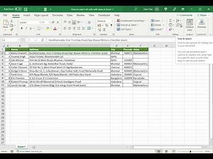 How to select all cells with data in Excel