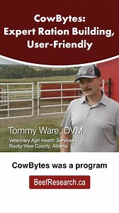 3.1K views · 16 reactions | CowBytes is easy-to-use ration-balancing software created for beef producers by cattle nutritionists. Order today: https://www.beefresearch.ca/cowbytes/ | Beef Cattle Research Council | Facebook