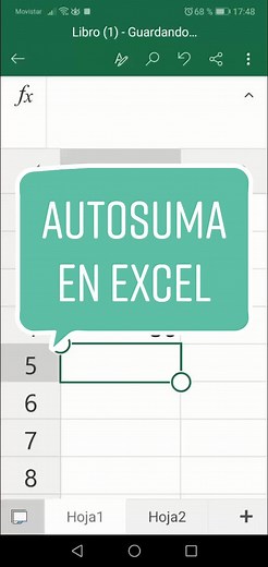 Cómo hacer autosuma en Excel desde tu celular