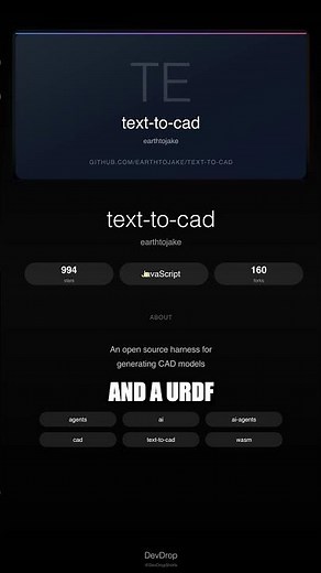 text-to-cad: Your AI Agent Can Now Generate Real CAD Files