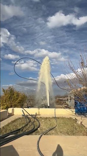 Old Well Cleaning with Compressed Air | Water Flow Restoration