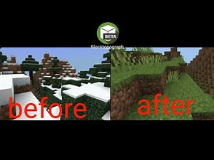 How to make Minecraft single biome world on mobile use Blocktopograph