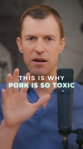 Dr. Josh Axe, DC, DNM, CNS | Podcast Host on Instagram: "Most people don’t realize this: pork and shellfish are two of the most toxic, parasite-laden foods you can put in your body. Pigs are the #1 carrier of parasites worldwide — even when farm-raised or cooked, many harmful organisms and toxins can survive. And unlike ruminant animals (like cows), pigs digest food in just 4 hours and lack sweat glands, meaning they’re far less effective at detoxifying their system. What goes into them, stays i
