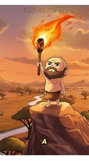 How Did Early Humans Discover Fire? 🔥 #shorts