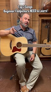 John’s top 3 songs that every beginner flatpicker NEEDS to learn! #guitar #flatpicking #flatpicker #beginnerguitar #beginnerguitarsongs | The Acoustic Shoppe