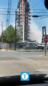 32K views · 235 reactions | The remaining floors of Gabe’s Tower collapsed in one fell swoop Wednesday afternoon, leaving behind only the core of the 13-story structure. Story: https://bit.ly/2Y8BXnW Video courtesy of Tammy LaForce | Owensboro Times | Facebook