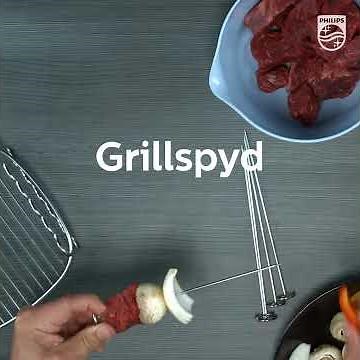 Philips Airfryer - Kjøtt og grønnsak grillspyd