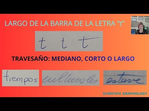134 GRAPHOLOGY - LENGTH OF THE CROSSBAR OF THE "t"