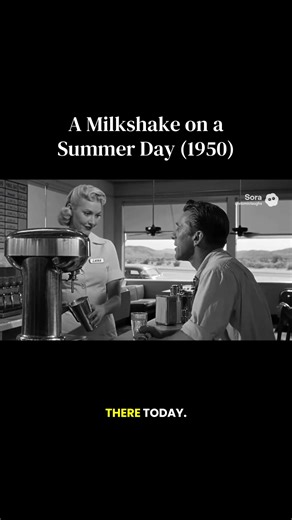 The heat just keeps on coming! Nothing beats a milkshake on a hot summer day. But wait a minute, are they still talking about a milkshake? #1950s #vintage #ai #funny #milkshake