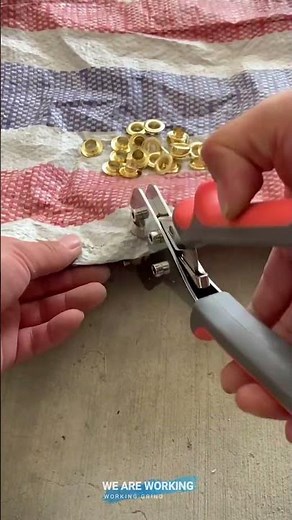 Clean Grommet Installation in Seconds 🟡🧵