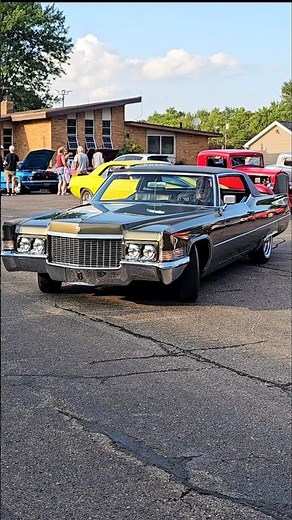 1970 Cadillac Coupe DeVille Classic Car Drive By Engine Sound St Margaret's Church Cruise Night 2024