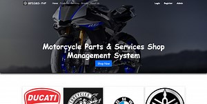 Motorcycle Parts and Services Management System in PHP/OOP Free Source Code