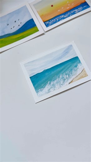 Watercolor ideas you MUST try ✨💙 #aestheticart #watercolorpainting #artshorts #painting #drawing