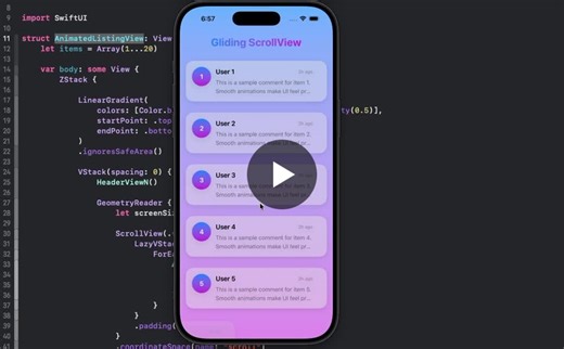 #iosdevelopment #swiftui #mobileui #appdesign #animation #iosdev #frontend #developerlife #uiux #ux #userexperience #betteruserexperience #vibecoding | Ashwani Kumar