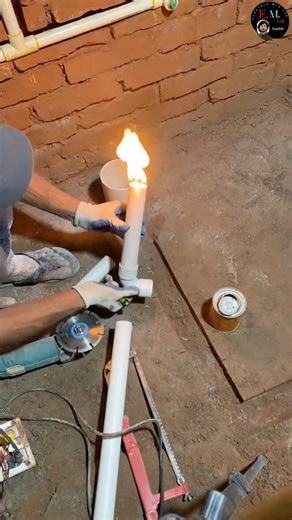 40mm basin pipe end cap install #viral #plumbing #pipelining #reels #drain #floordrain #wickdrain