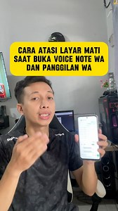 295K views · 2.1K reactions | Cara atasi layar mati saat buka voice note dan panggilan WhatsApp #tutorialandroid #TipsAndroid | Tips Cerdas | Facebook