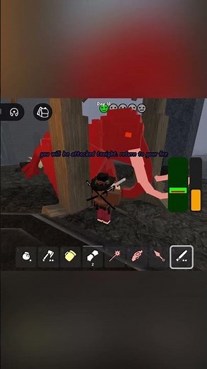 Taming a Lava Mammoth in 99 Nights in the Forest Roblox