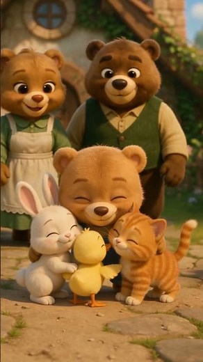 Meet the Little Bear Family 🐻❤️ | Episode 1 #shorts #Animation #viral