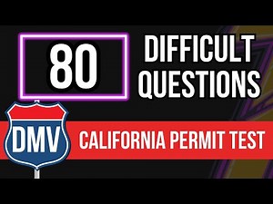 California DMV Permit Practice Test 2025 Real Written Exam (80 Must Know Questions)