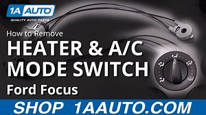 How to Replace Heater AC Mode Switch 2000-07 Ford Focus