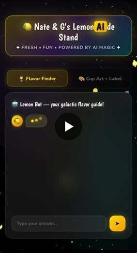 🍋🤖I Built an AI‑Powered Lemonade Stand App for My Kids — With Zero Coding Experience