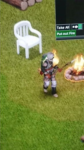 lighting a campfire in project zomboid #projectzomboid