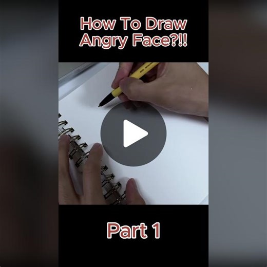 How to draw angry face #art #asmr #drawing #paintings