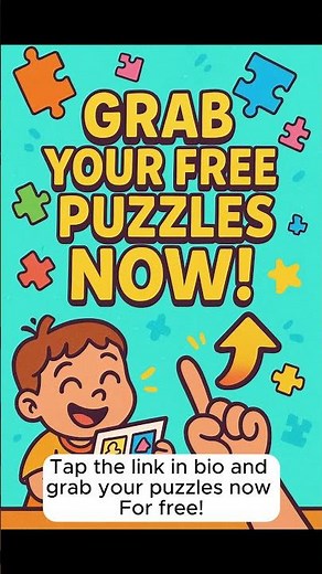 FREE Printable Puzzles = Instant Quiet Time! 🧩✨