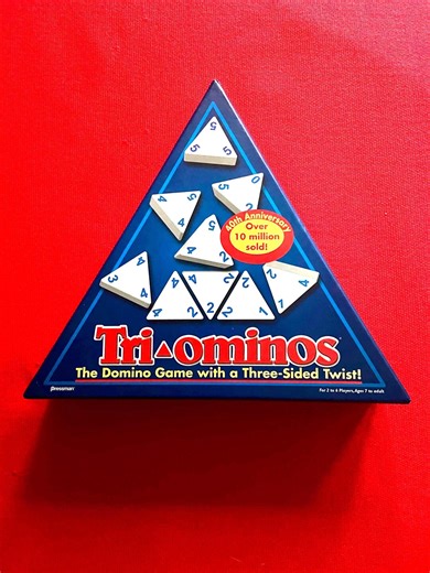 Triominos Triangular Domino Tile Game by Pressman Complete - Etsy UK