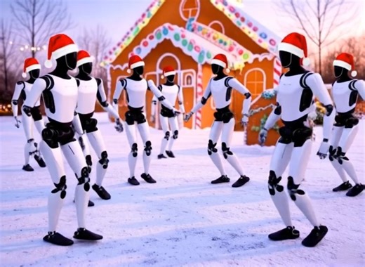 On the eighth day of Tesla-Mas, Elon gave to me… 8 Tesla Bots dancing Check out The Full Version on YouTube - https://youtu.be/TBC0Dy29xBY | Tesla Owners Florida