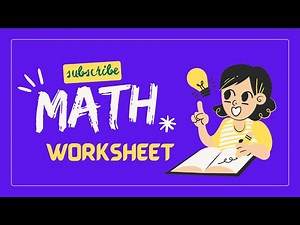 Math Worksheet for Grade One I Math Made Easy ✏️I Smart Kids Math 🧠I Grade 1 Math Practice 📊