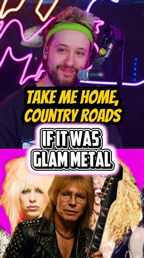 Take Me Home, Country Roads if it was Glam Metal watch me LIVE 🥁-> twitch.tv/sethdrums #drums #fyp #ai #throwback #glam | SethDrums