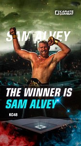 The bad blood between @smilensam and @arroyo ended in a TKO by Sam in 3rd round. 👊🏼 Sam Alvey is still our heavywieight champion 🏆🥋 #karatecombat #championship | Karate Combat
