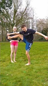 TOM LEARNS AN IMPOSSIBLE GYMNASTICS TRICK! 😬😳 #gymnastics #challenge #funny #splits #impossible