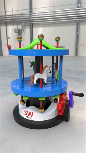 Solidworks Motion 1 - Carousel Cam Mechanism #solidworks #solidworkstutorial #solidworksmotion