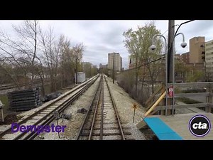 CTA Ride the Rails: Purple Line to Linden in Real Time