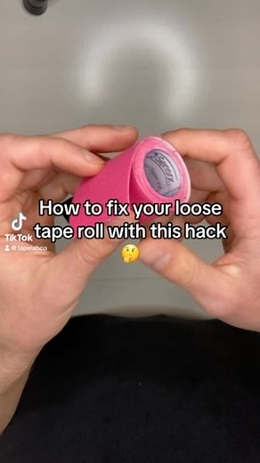 How to fix your loose tape roll with this hack 🤔 Check out this simple hack the next time you clean up after your tape job. 👌 _______ #kinesiotape #physiotherapy #recovery #viral #fyp #workout #fitness #sport #sports #weightlifting | Tape Lab