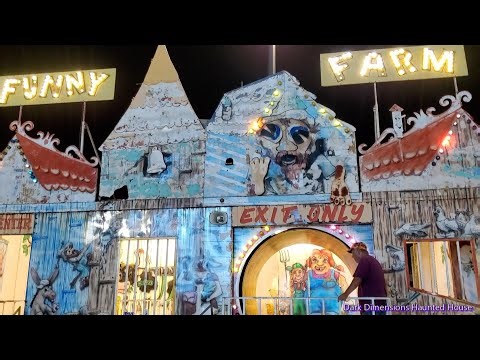 Funny Farm Old School Fun House Walkthrough Attraction at Carnival in Corpus Christi Texas 2022 HD