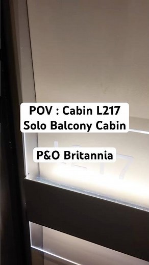 POV : Solo Balcony Cabin on P&O Britannia #cruiselife #pobritannia #cruise
