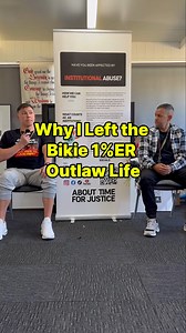 I was deep in the bikie world — president of a chapter in QLD — and when I walked away, I lost my whole crew. But the same thing that pushed me into that life… was the same thing that pulled me out. Dad was coming home after 16.5 years inside, and we were in the same motorcycle club together. I grew up visiting him in jail. I followed his footsteps — straight into gangs, crime, addiction and violence. Why? Because of what we’d both been through as kids. 💔 I suffered institutional child S.A. at 
