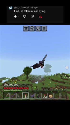 Totem of Undying Hunt 💚😱 | One Death = Game Over | Minecraft PE